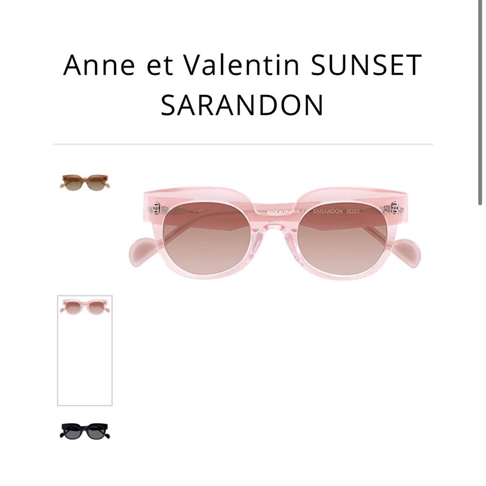 Brand new, never worn Anne et Valentin sunglasses